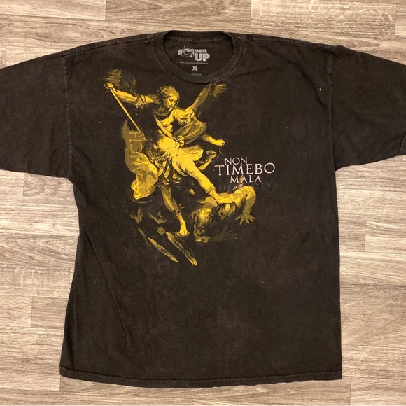 I Fear No Evil T-Shirt XL Measurement Blk Good Condition Faded Ranger Up Graphic - Picture 1 of 9